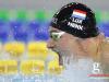 Portrait of Julien Henx of Luxembourg during swimming competition